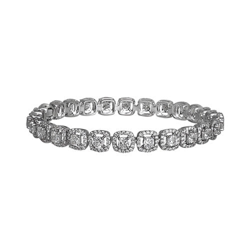 Diamond Bangle 18k White Gold (7.80 ct. tw.)