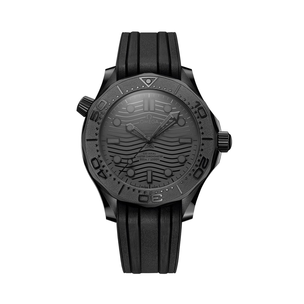 Seamaster Diver 300 M Omega Co-Axial Master Chronometer 43.5 MM Black Black