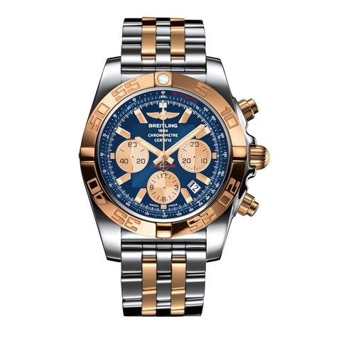 Breitling Chronomat 44 Steel & Gold Metallica Blue