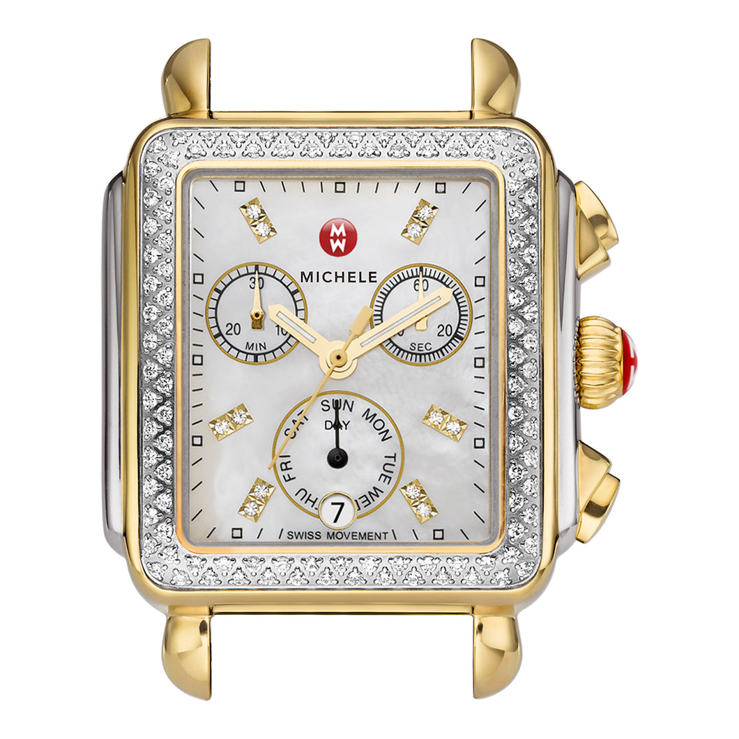 Signature Deco Diamond, Two-Tone Diamond Dial Watch Head